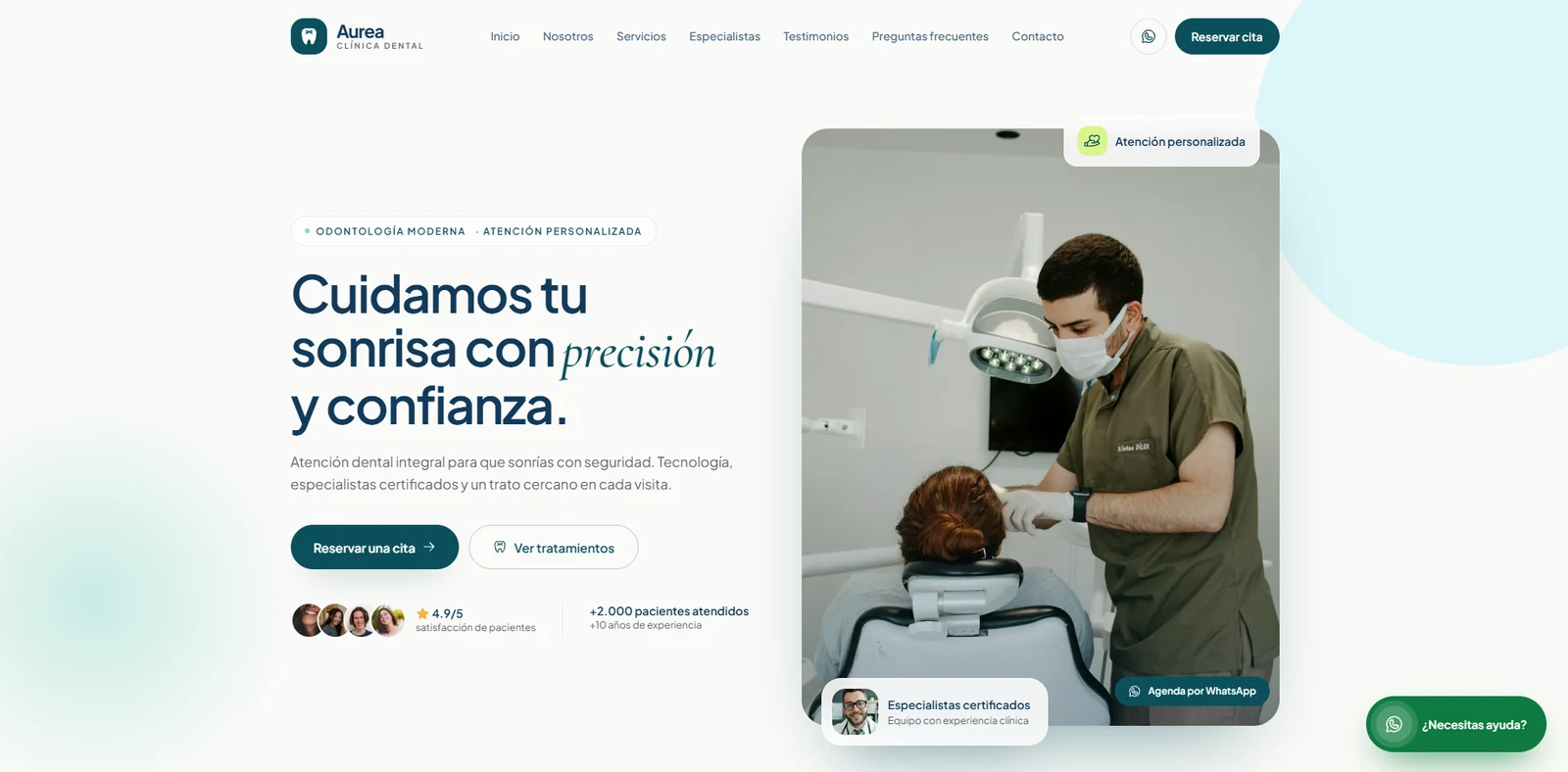 Vista principal del concepto Clínica dental